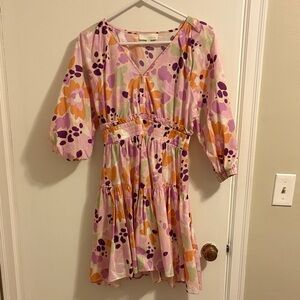 Pinch Pink and Orange Floral Sundress